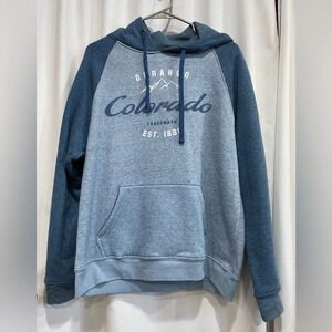 Durango Colorado Sweatshirt Hoodie Women’s Size Medium Blue